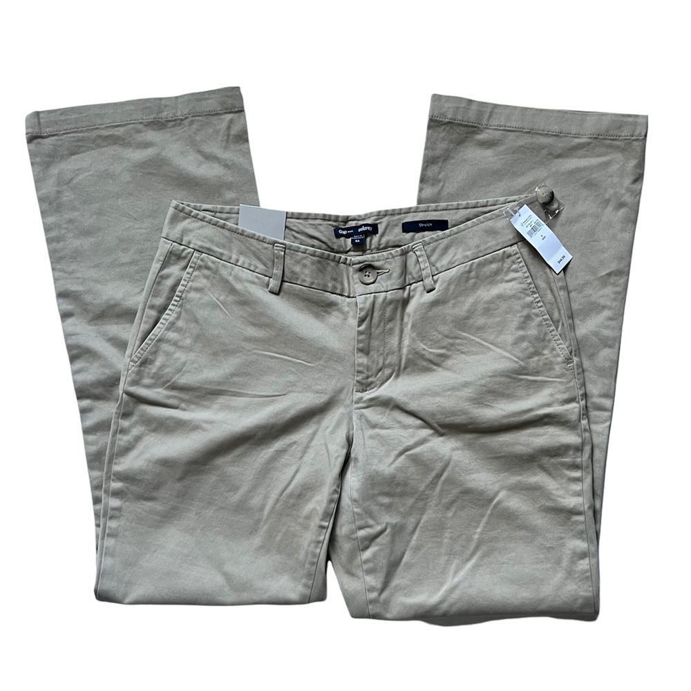 NWT GAP Aubrey Stretch Khaki Medium Curve Ankle Trouser Work Casual Pants 8
